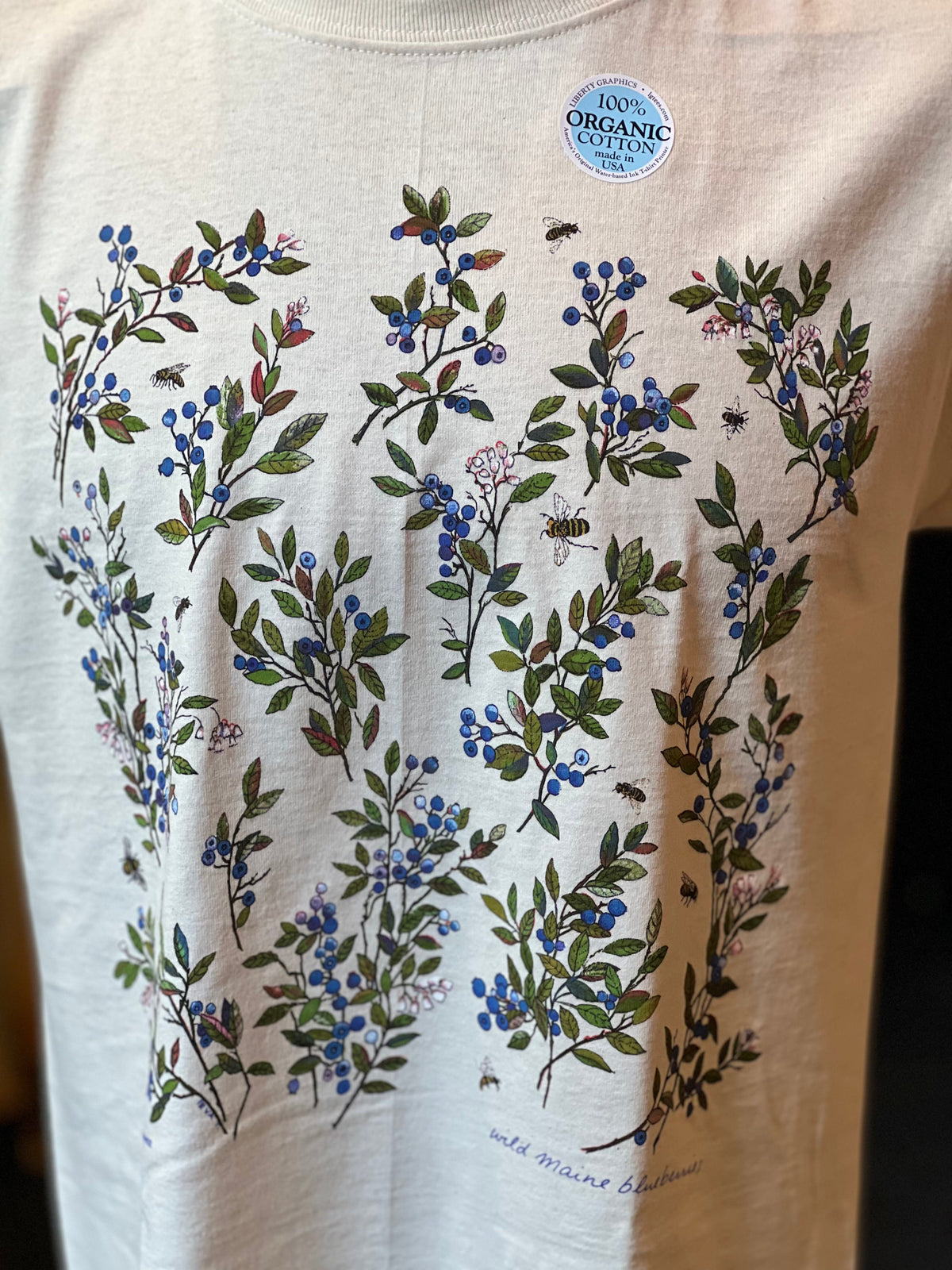 Wild Blueberries Print T-Shirt