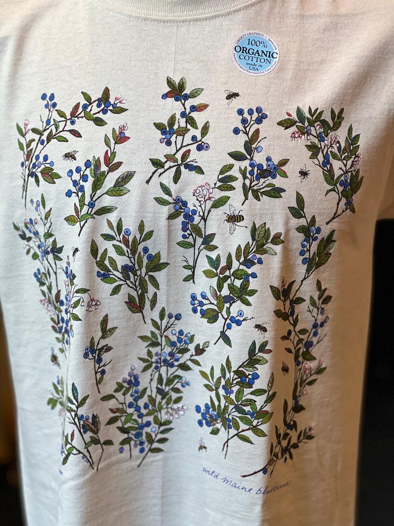 Wild Blueberries Print T-Shirt