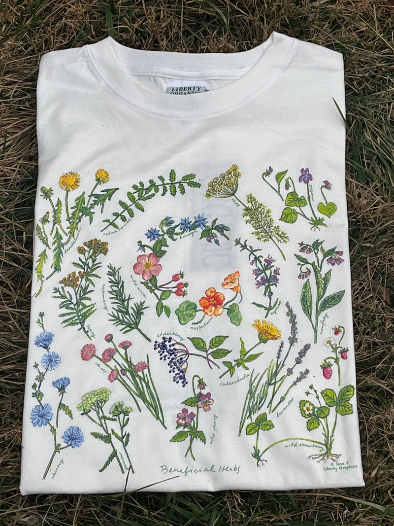 Beneficial Herbs Print Shirt