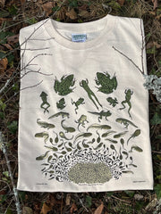 Frog Metamorphosis Print Shirt