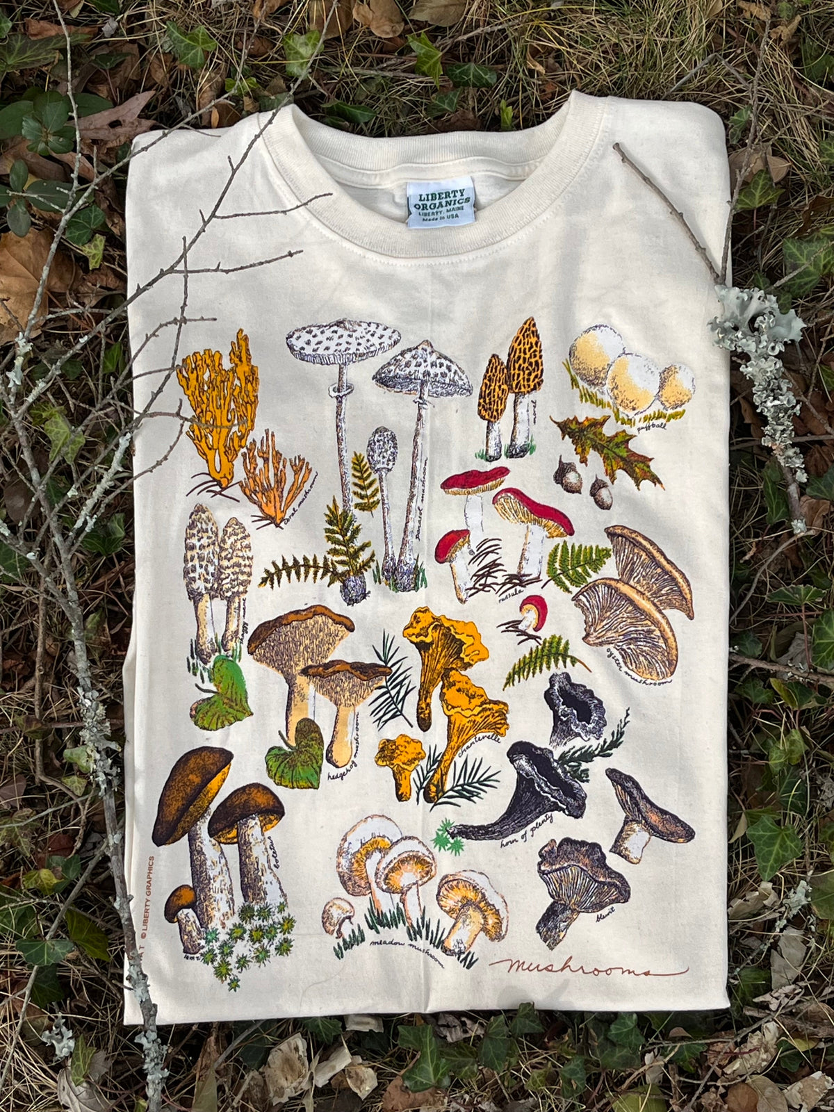 Mushrooms Print Shirt